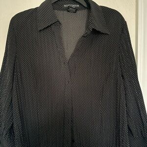 Scott Taylor Top Petite Large Brown